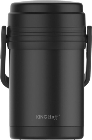 Kinghoff Mat-Termos I Rustfritt Stål 1,65L Svart