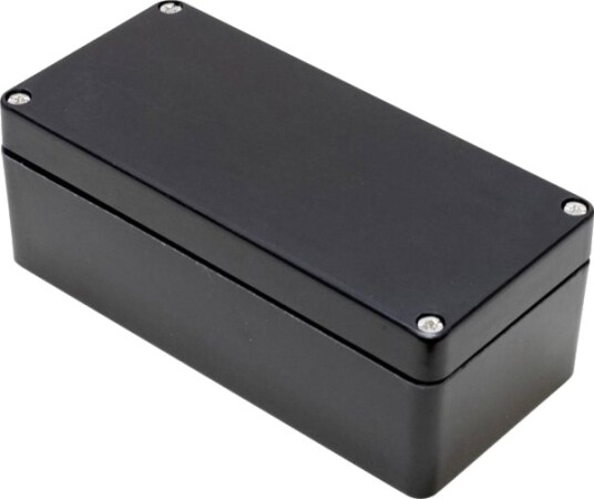 Hammond Electronics 1590ZGRP083BK 160 × 75 × 55 mm Polyester Svart Kabinett