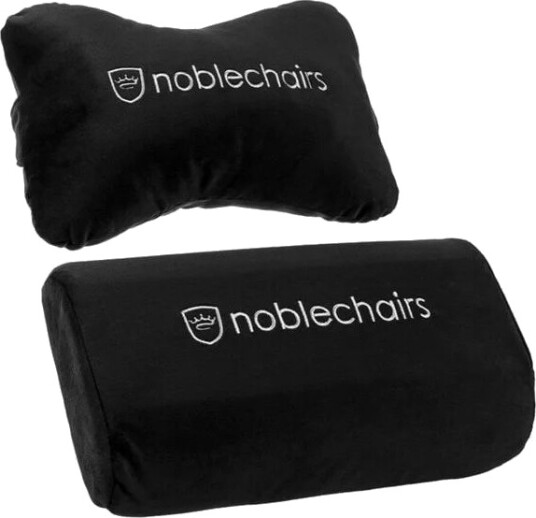 noblechairs Pillow set for EPIC/ICON/HERO   Black/White   Svart/Hvit   Stoff