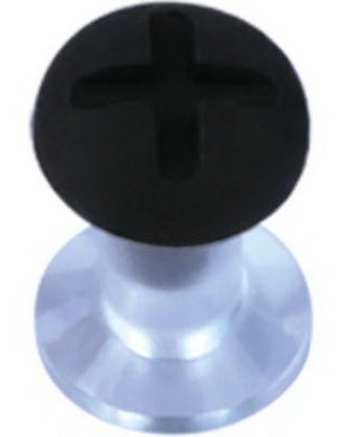 Bolt Svart Piercing Plugg 8 mm