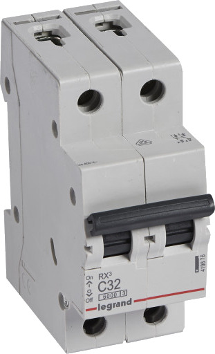 Legrand 6 stk RX³ MCB automatsikring C63 2P 2M 6kA Legrand 6 stk RX³ MCB automatsikring C63 2P 2M 6kA