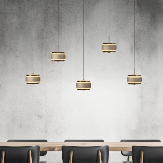 Hengelampe PURE Falling Rings dimmbar Bronse / messing Stue Metall Moderne 13 Bronse / messing