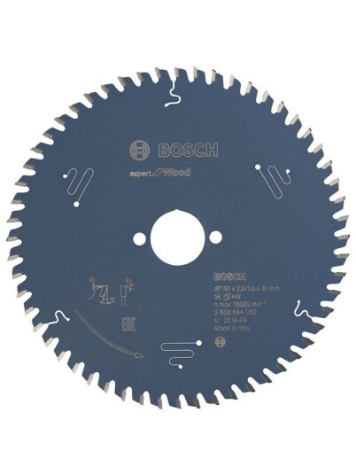 Bosch Sirkelsagblad Expert for Wood 190 x 30 x 2,6 mm, 56 Bosch Sirkelsagblad Expert for Wood 190 x 30 x 2,6 mm, 56