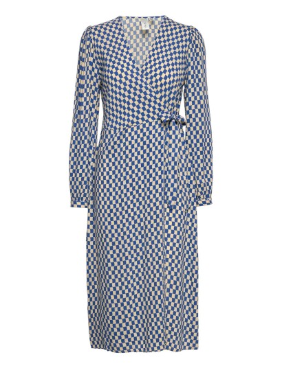 YAS | Yasbianca Ls Wrap Midi Dress   Pb | XS