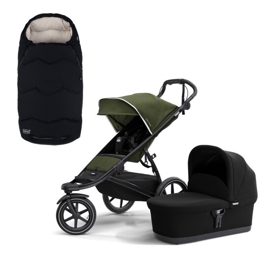 Pakke Thule Urban Glide 2 + Bag Cypress Green + Voksi Urban Black Cream Pakke Thule Urban Glide 2 + Bag Cypress Green + Voksi Urban Black Cream
