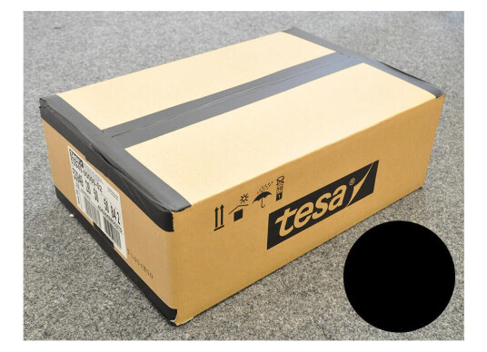 Tesa 53949 Gaffa, Sort, 1 Kartong Totalt 18 Ruller, 50mm X 50m