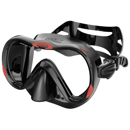 Seac Snorkelmaske Boss-S Svart/Rød Seac Snorkelmaske Boss-S Svart/Rød