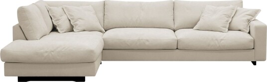 Valencia Ekstra Dyp 4 seters sofa med Sjeselong Venstre Beige Valencia Ekstra Dyp 4 seters sofa med Sjeselong Venstre Beige