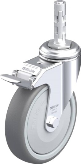Blickle 739370 Lkra-Tpa 126Kf-11-Fi-E11 Styrehjul Med Brems, 125 Mm, 120 Kg (1 Stk)