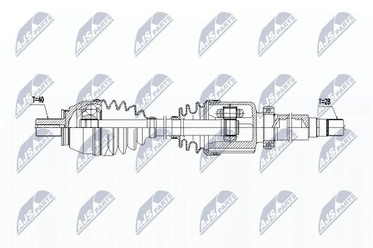 Nty Drivaksel NTY NPW FR 086 Nty Drivaksel NTY NPW FR 086