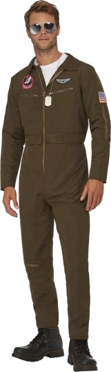Maverick Aviator Lisensiert Top Gun Kostyme til Mann Strl Medium Maverick Aviator Lisensiert Top Gun Kostyme til Mann Strl Medium