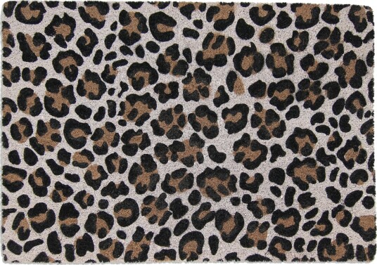Dørmatte Leo svart/hvit Størrelse: 45 x 75 cm Dørmatte Leo svart/hvit Størrelse: 45 x 75 cm