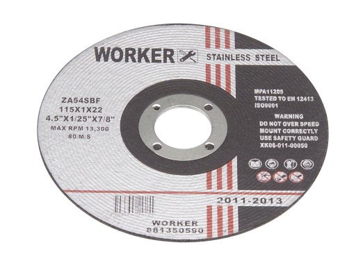 Worker Ø115mm Kappeskive Inox 1,0mm for Rustfri Stål