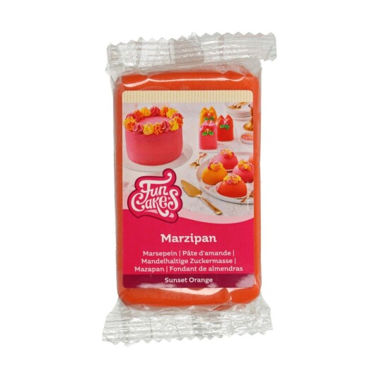 Oransje Marsipan Fra Funcakes 250g Oransje Marsipan Fra Funcakes 250g