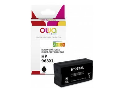 Owa - Høykapasitets - Svart - Kompatibel - Hengeboks - Gjenfabrikert - Blekkpatron Alternativ For: Hp 3Ja30ae - For Hp Officejet Pro 9010 9012 9014 9015 9016 9019 9020 9022 9025