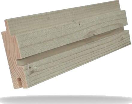 Superwood Kledning profilert gran beiset 27x95 mm falset sporpanel klasse 1 zink Superwood Kledning profilert gran beiset 27x95 mm falset sporpanel klasse 1 zink