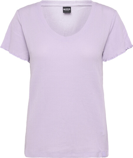 BOSS Cosy Waffle_T Shirt Purple M