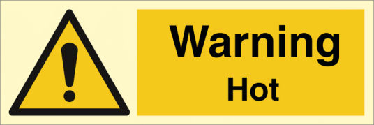 Jo Safety Warning Hot Etterlysende Vinyl HI150 100 x 300 mm Jo Safety Warning Hot Etterlysende Vinyl HI150 100 x 300 mm