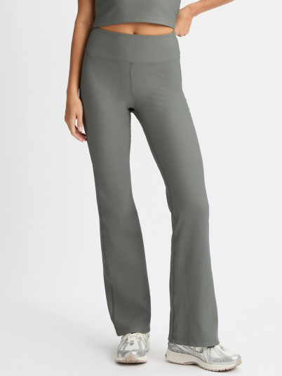 Röhnisch Ribbed R Flare High Waist Tights Grå L