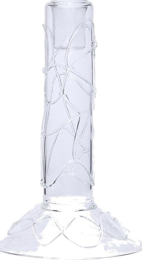 Hübsch Doodle Candleholder Clear CLEAR 11X17 cm