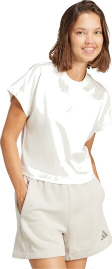 adidas All SZN Cropped T skjorte Dame Hvit XL