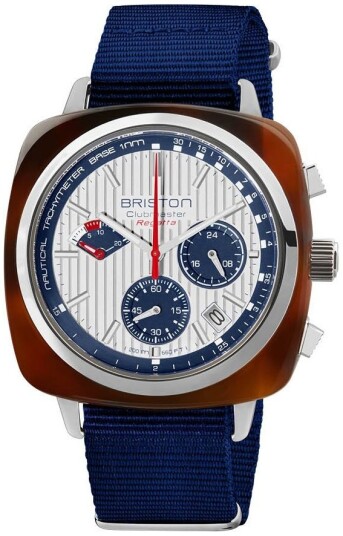 Briston Herreklokke 241542.SA.T.2.NNB Clubmaster Sølvfarget/Tekstil