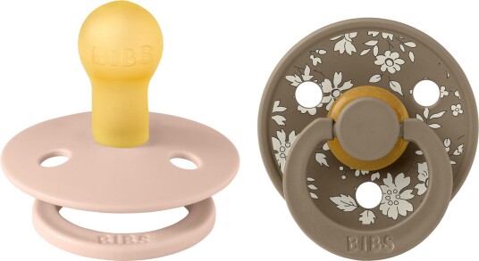 BIBS x Liberty Colour Smokk 2-Pack Lateks Str 1 Rund Capel/Blush Mix