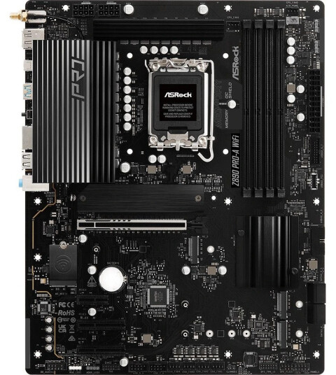 ASRock Z890 Pro-A Hovedkort med WiFi 6E og DDR5 ASRock Z890 Pro-A Hovedkort med WiFi 6E og DDR5