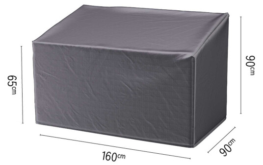 AeroCover Møbeltrekk Aerocover til loungedel Svart/svart 160 x 90 x H65/90 cm Grå