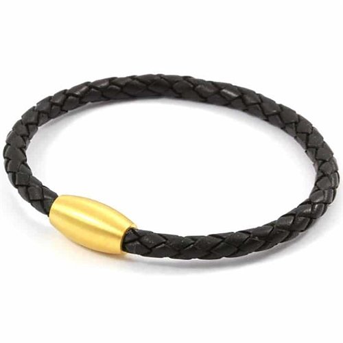 Armbånd i lær med magnetisk lås Armbånd i lær med magnetisk lås