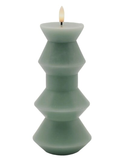 Sirius Home Nordisk Skulptur Sille Geometri Ø9X20,5 Cm Sandy Green Green Sirius Home Nordisk Skulptur Sille Geometri Ø9X20,5 Cm Sandy Green Green