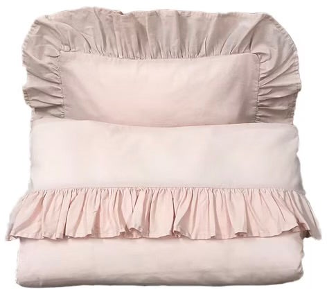 Mini Dreams Frill Sengesett 100x130 Rosa