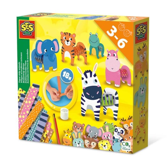 SES Creative Paper Strip Animals S14041