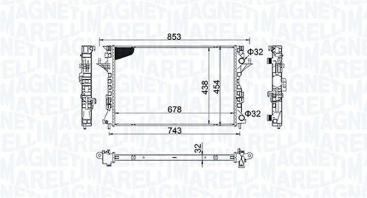 Radiator MAGNETI MARELLI 350213152200