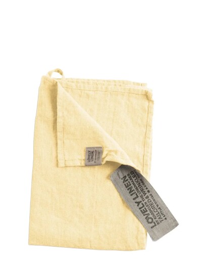 Lovely Linen Lovely Guest Towel Yellow 35X50 Lovely Linen Lovely Guest Towel Yellow 35X50