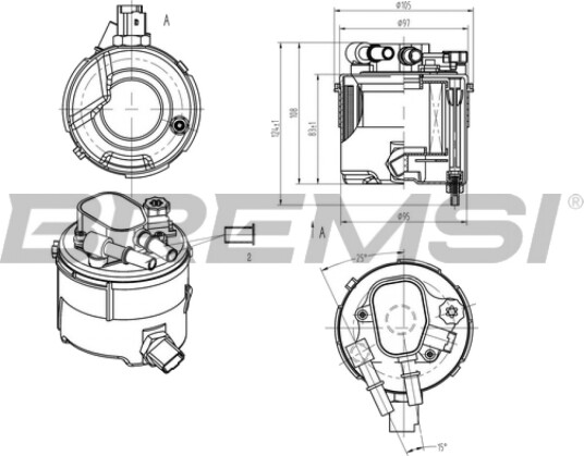 Drivstoffilter BREMSI FE0058 Drivstoffilter BREMSI FE0058
