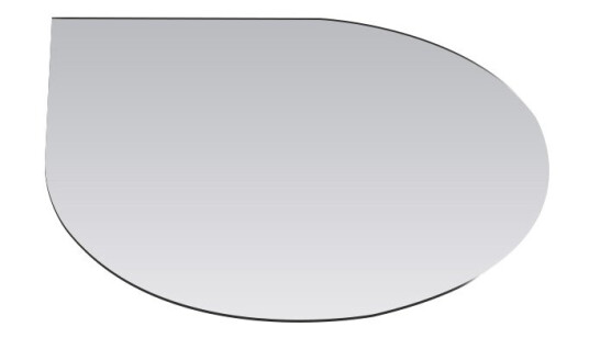 Peisbutikkenas Gulvplate herdet glass dråpe for hjørne 114cm x 94cm 28888207 Peisbutikkenas Gulvplate herdet glass dråpe for hjørne 114cm x 94cm 28888207