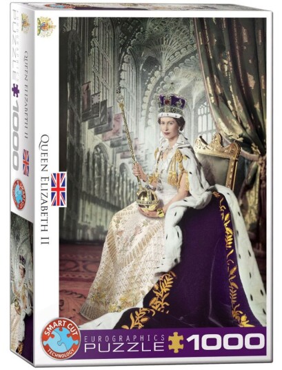 Eurographics Puslespill 1000 Brikker Dronning Elizabeth II