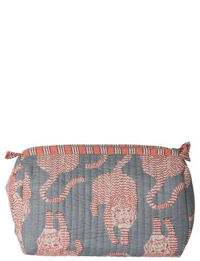 Au Maison Cosmetic Bag - Grey - 10X18CM Au Maison Cosmetic Bag - Grey - 10X18CM