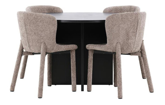 Spisegruppe Venture Home Strada Ø120 cm med 4st Astoria Spisestoler