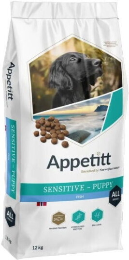 Appetitt Sensitive Puppy Fish 12 kg Tørrfôr til valper