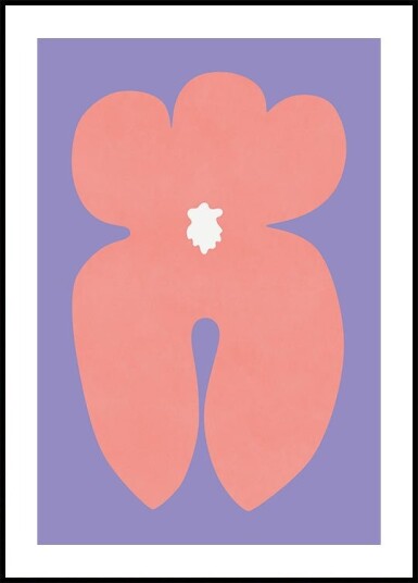 Pink Orchid Flower Plakat Plakat / 30x40cm