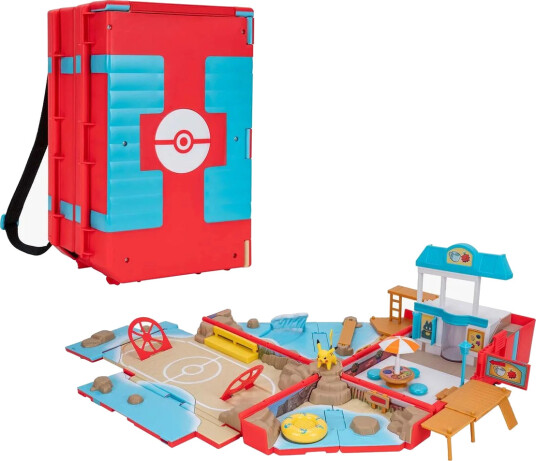 Pokémon Beach Battle Playset - Portabel Lekesett med Bæreveske