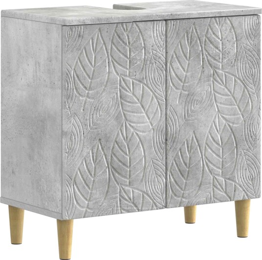 vidaXL Baderomsvaskeskap DELFT Betonggrå 59,5 x 31,5 x 59 cm