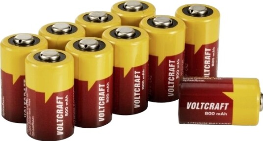 Voltcraft Cr2 Fotobatteri Lithium 800 Mah 3 V 10 Stk VC-16108030 Voltcraft Cr2 Fotobatteri Lithium 800 Mah 3 V 10 Stk VC-16108030