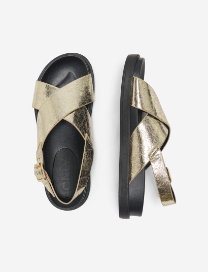 ONLY Onlminnie-2 Pu Slingback Sandal Noos - Gold - 36