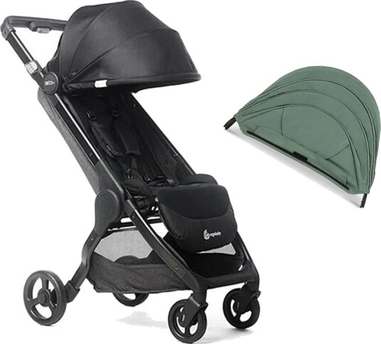 Ergobaby Metro+ Trille inkl. Ekstra Kalesje Black/Sea Grass