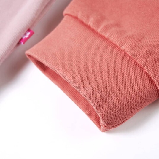 vidaXL Barnegenser fargeblokk rosa 116