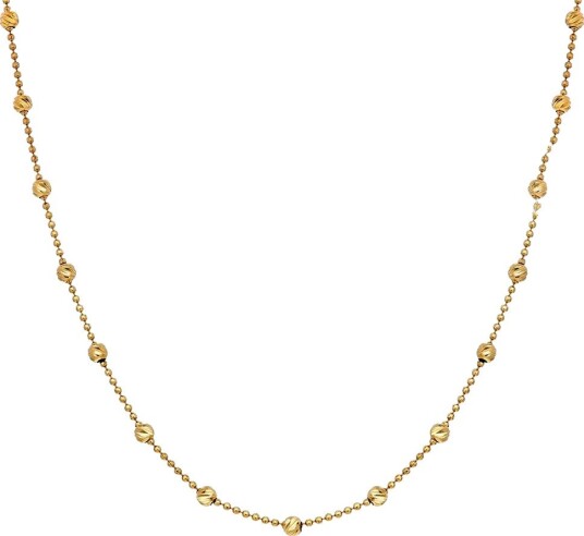 Pan Jewelry Kjede i 585 gult gull med kuler