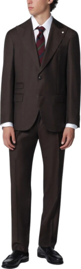 Luigi Bianchi Mantova Herre Dress Brun 3XL, Luigi Bianchi Mantova Herre Dress Brun 3XL,